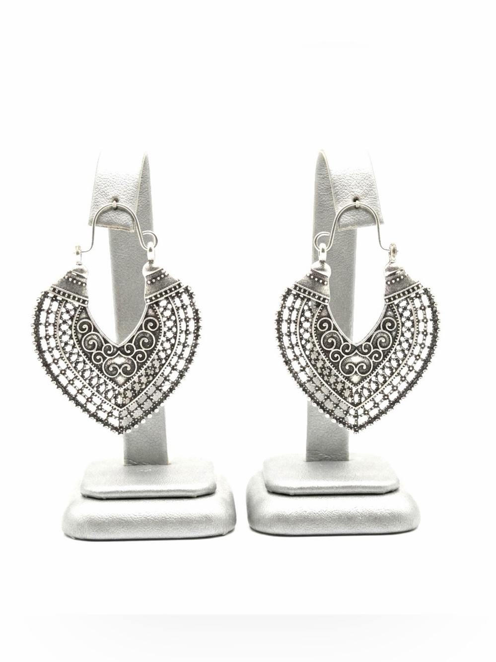 New Bohemian Summer Beach Cut Out Vintage Style Ethnic Drop Hoop Earrings